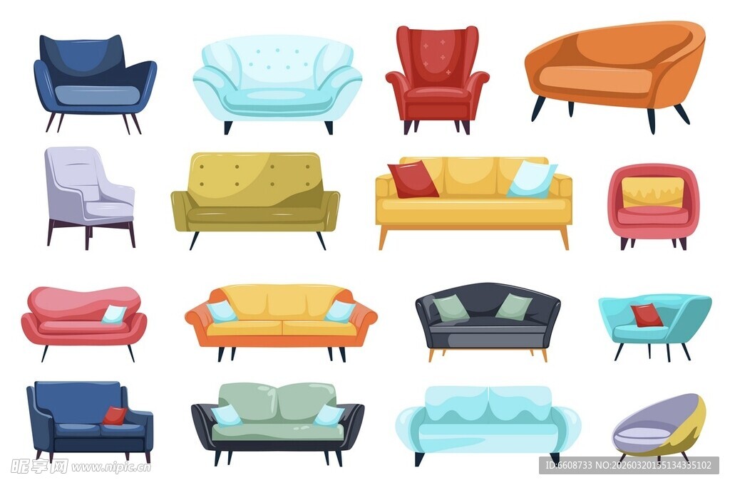 多彩多样沙发集合