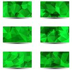 绿色多边形几何背景组图