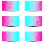 多彩渐变多边形横幅背景