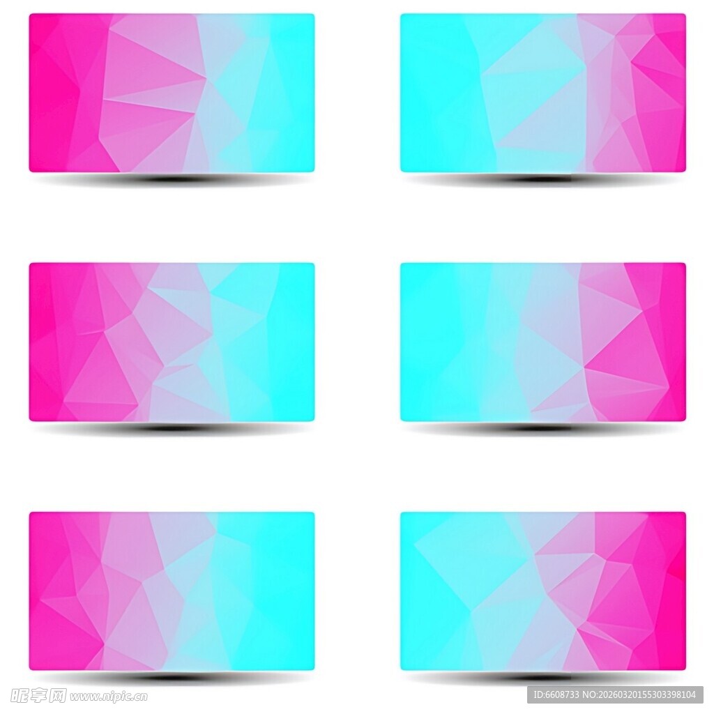 多彩渐变多边形横幅背景