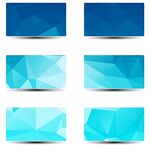 蓝色多边形几何背景素材