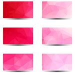 多彩渐变多边形背景集合