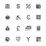 金融与货币相关图标集合