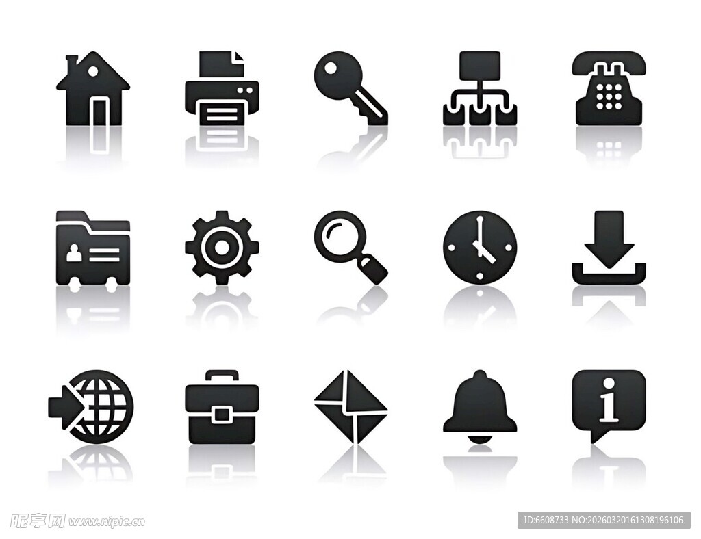 多样商务办公图标集合