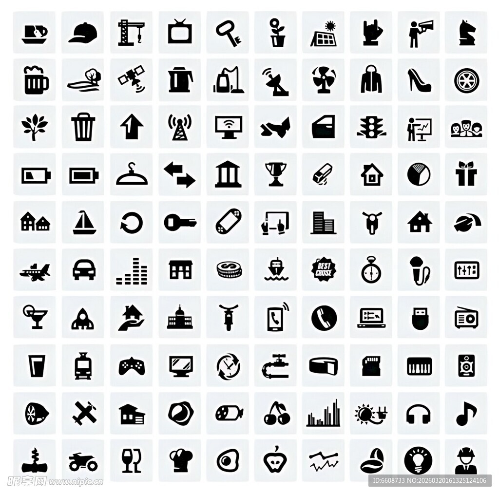 多样几何图形矢量图标集