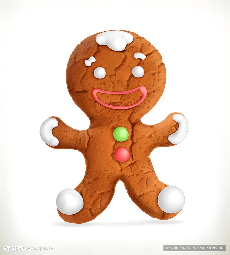 可爱姜饼人饼干