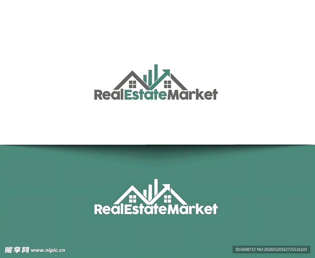 媒体市场标志设计