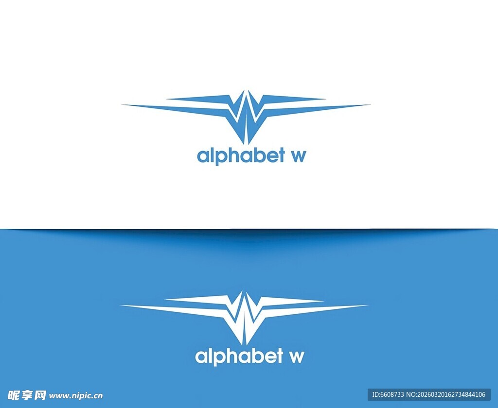 简洁蓝白风格capshow标志