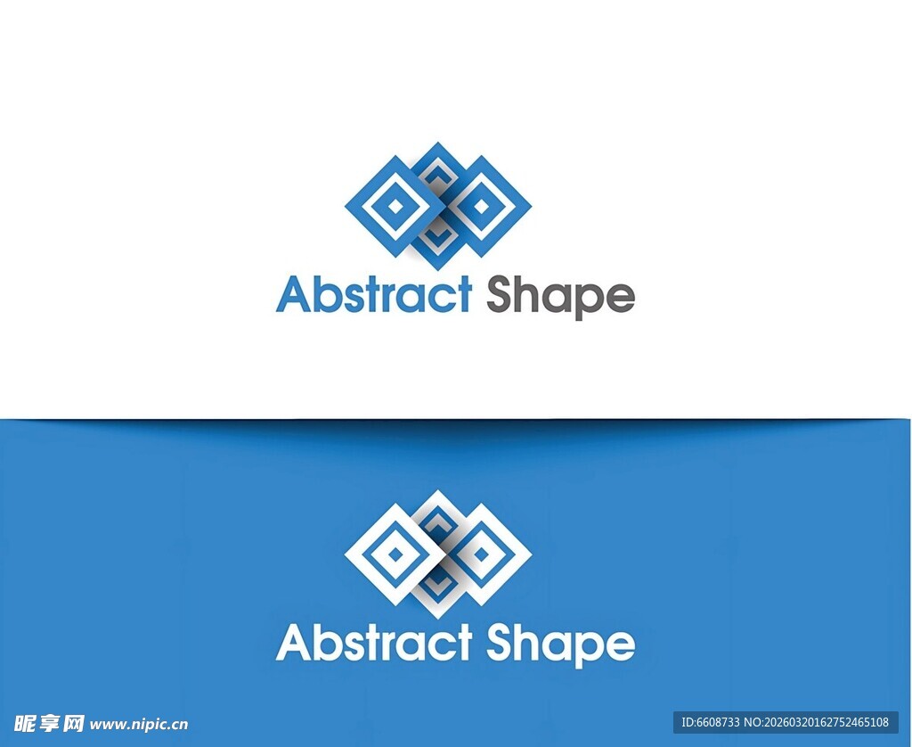 抽象形状标志设计