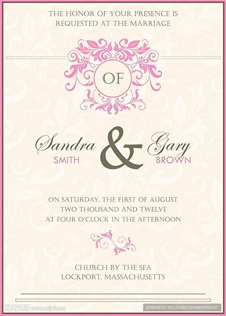 浪漫婚礼请柬设计