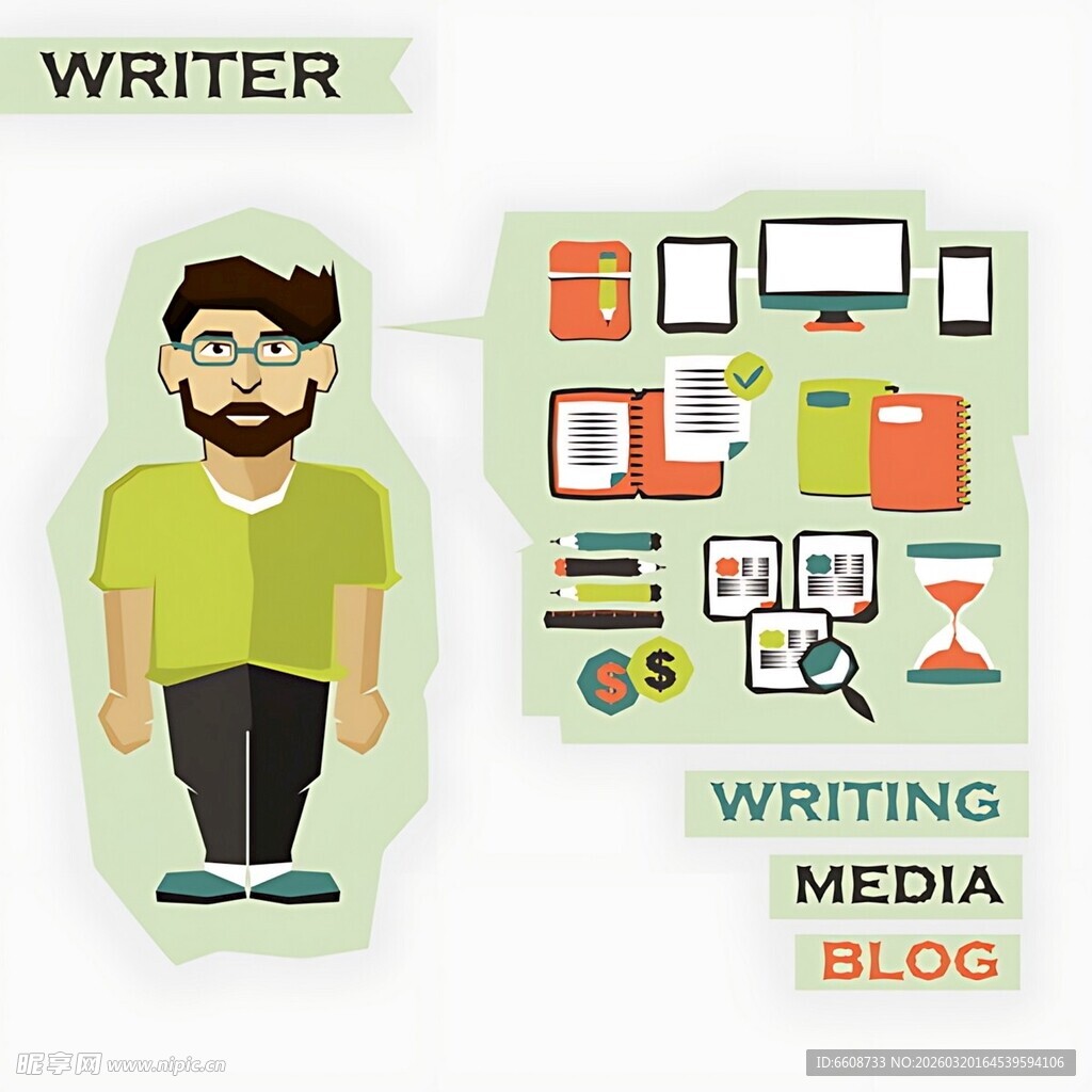 媒体写作者形象展示