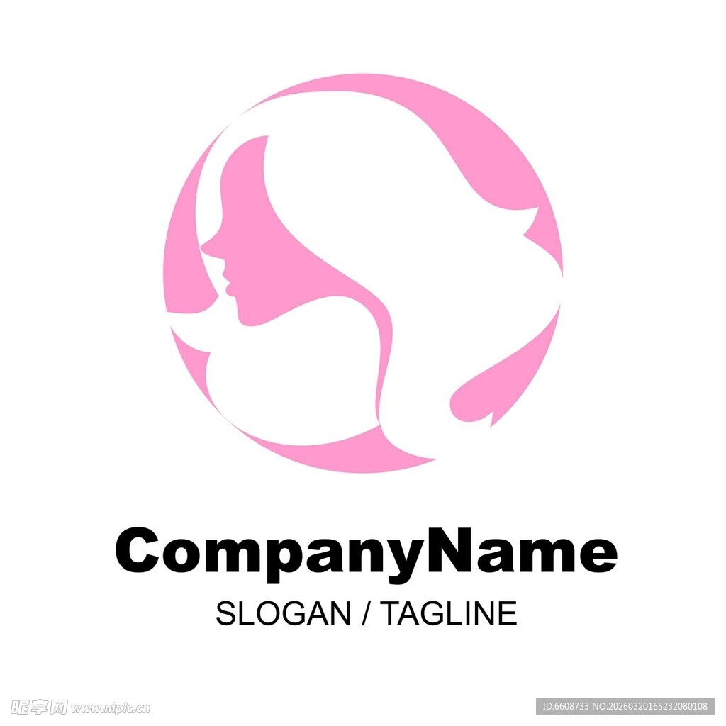 女性主题公司标志设计