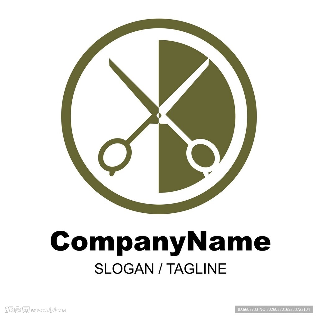 剪刀标志设计