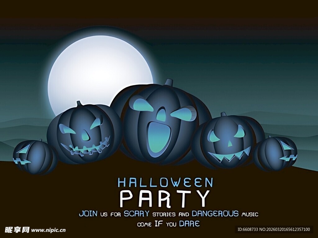 万圣节派对南瓜装饰