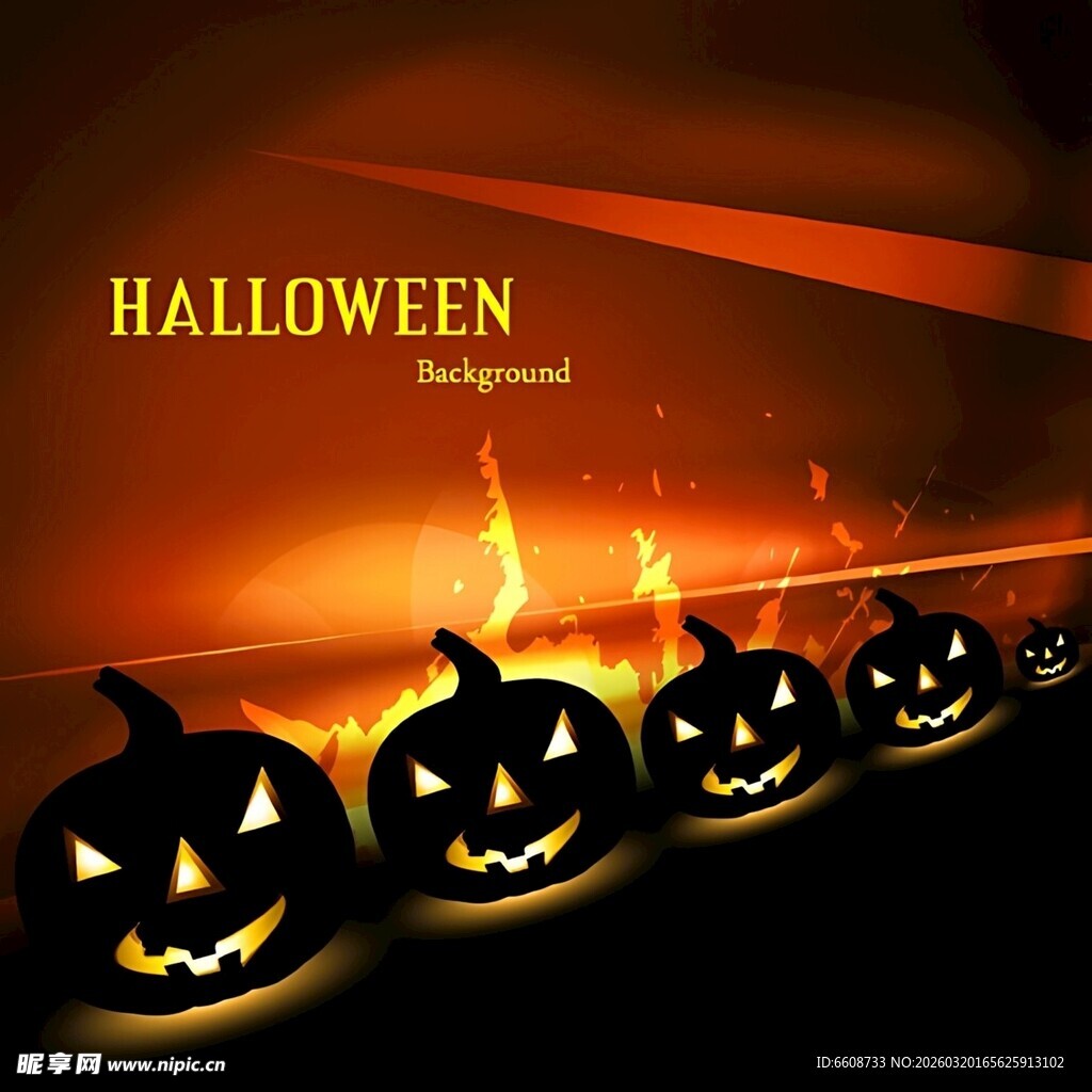 万圣节南瓜灯背景图