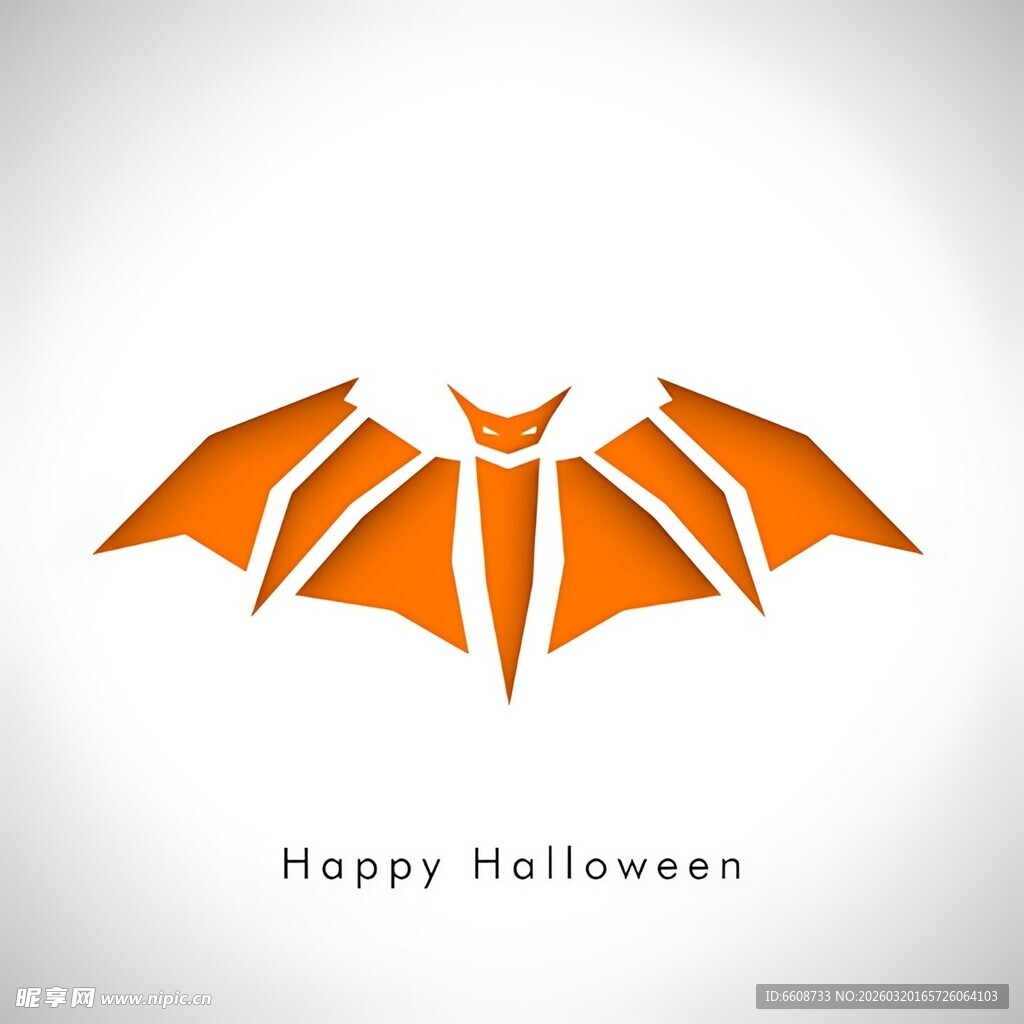 橙色蝙蝠万圣节图标