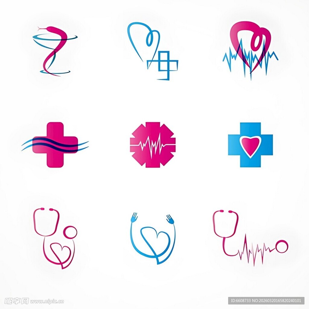 医疗相关创意标志设计