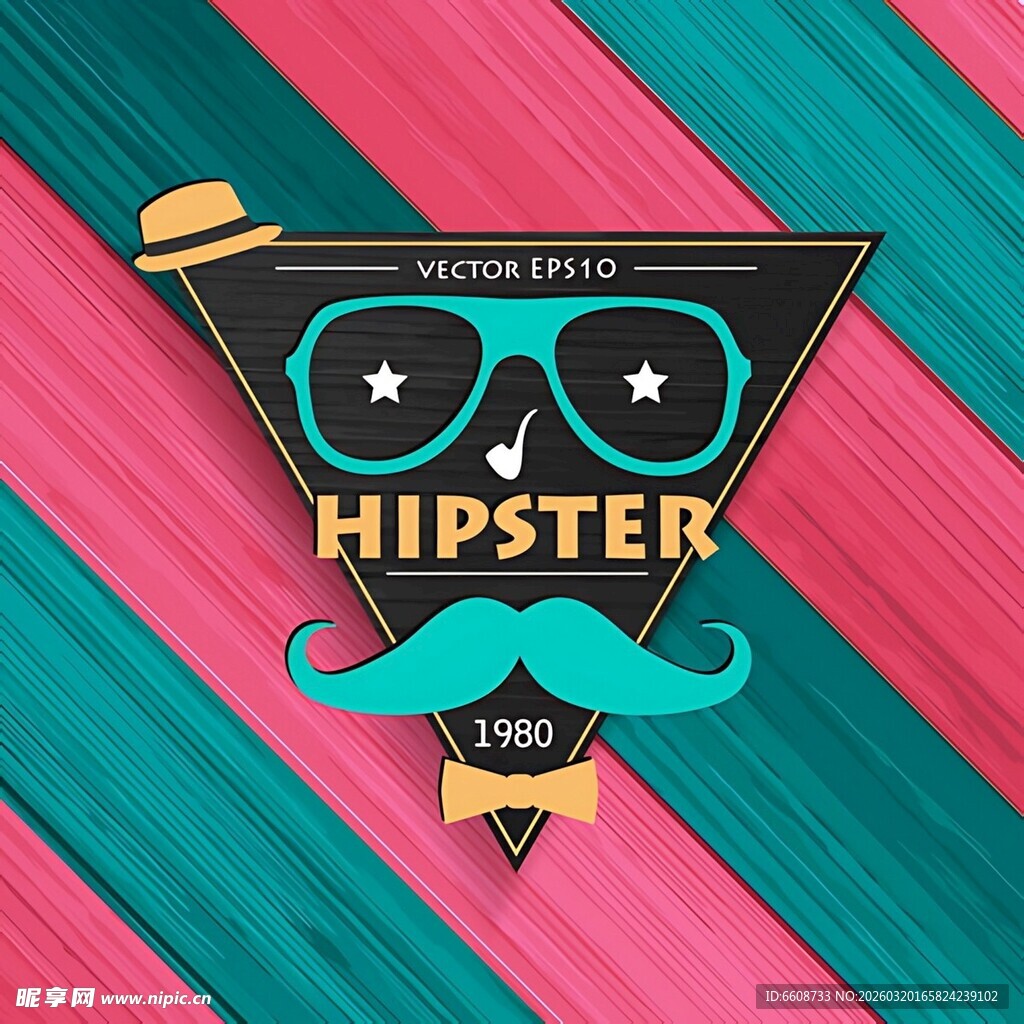 时尚潮人风格图标设计