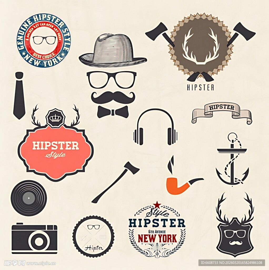 复古潮人风配饰集合