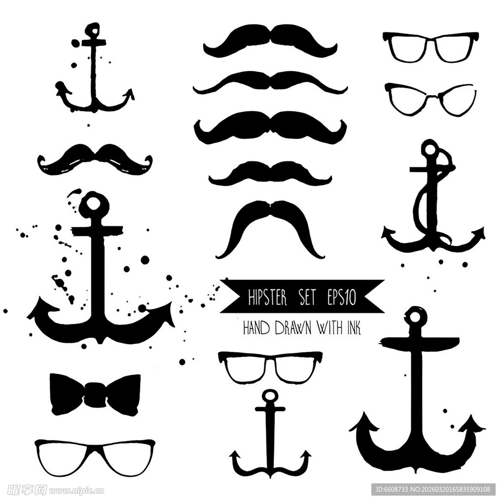 航海风装饰元素集合