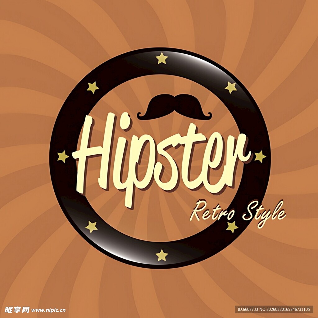 时尚潮人风格标志