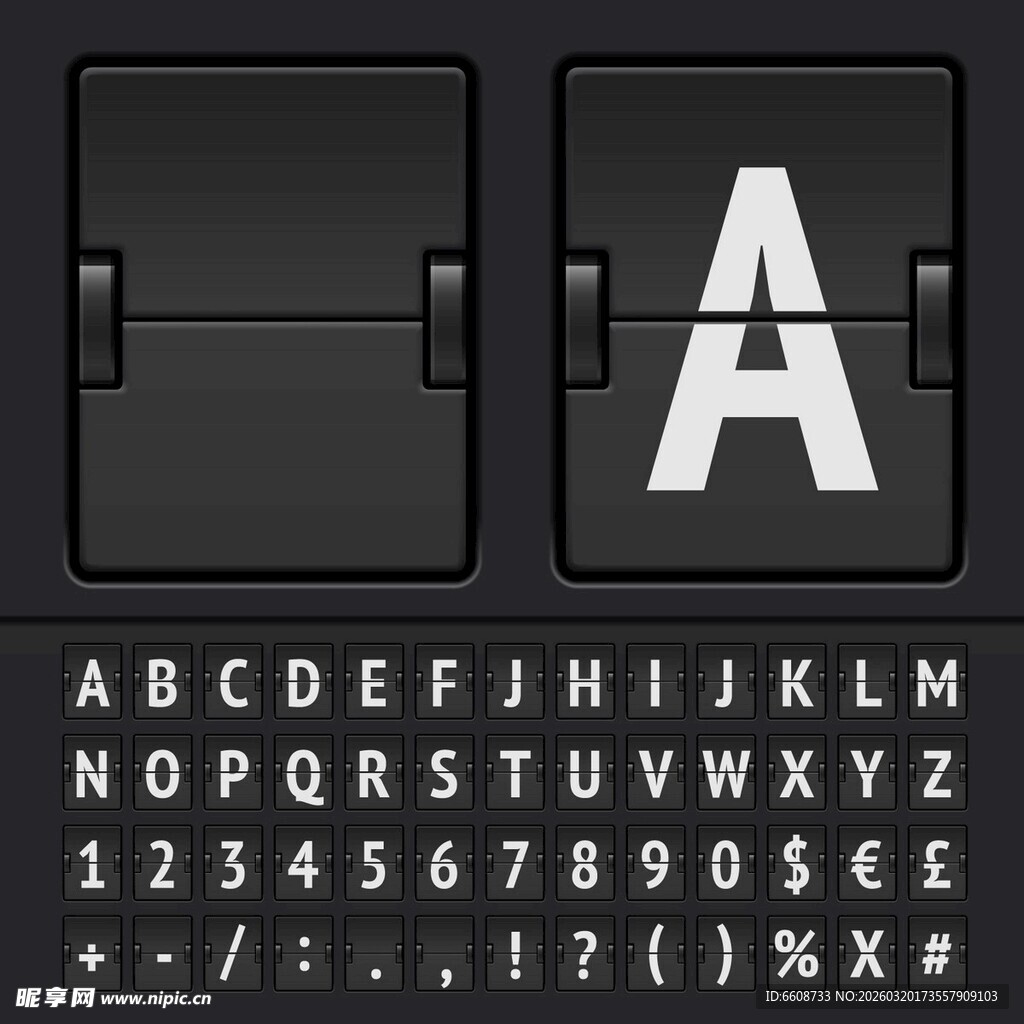 机械键盘字母键帽展示