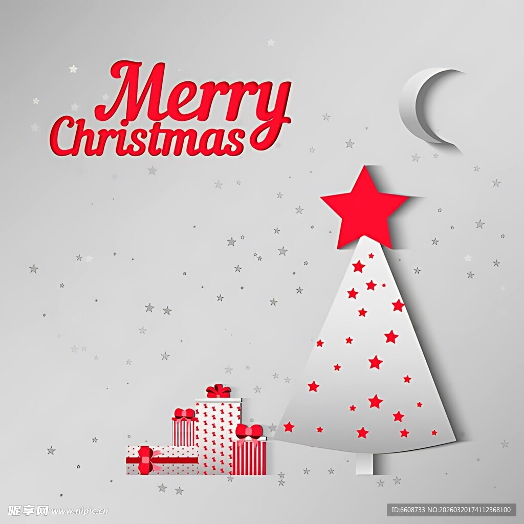 圣诞主题装饰简约风画面