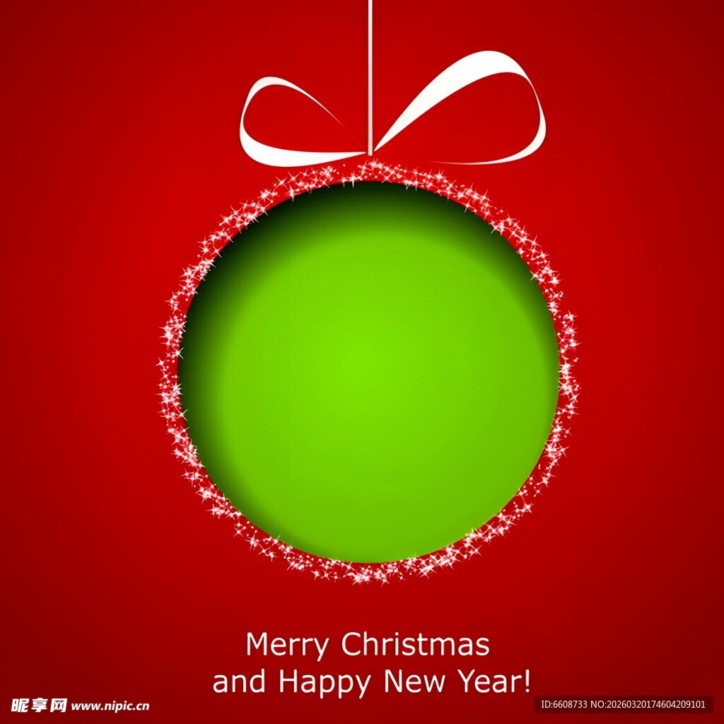 圣诞装饰球红绿配色贺岁