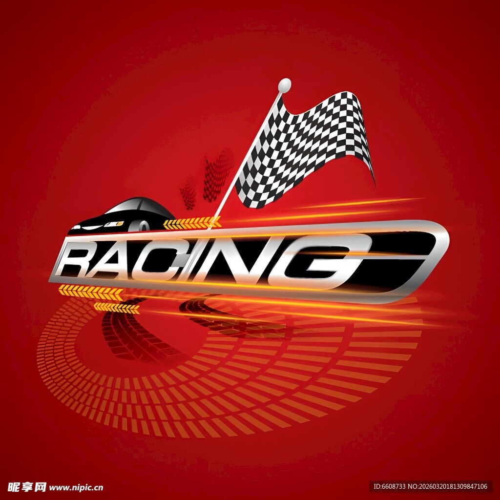 赛车主题标志设计