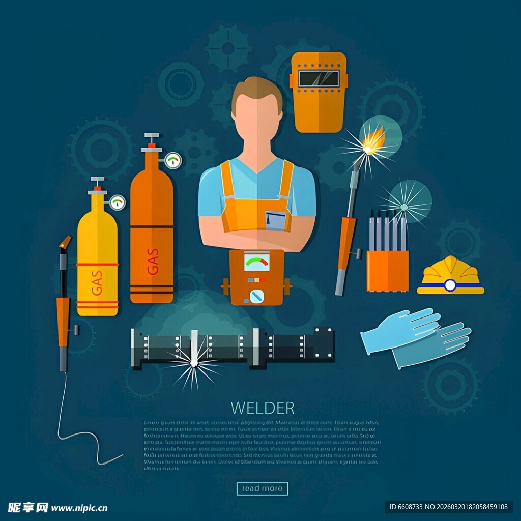 机械维修工人与工具设备