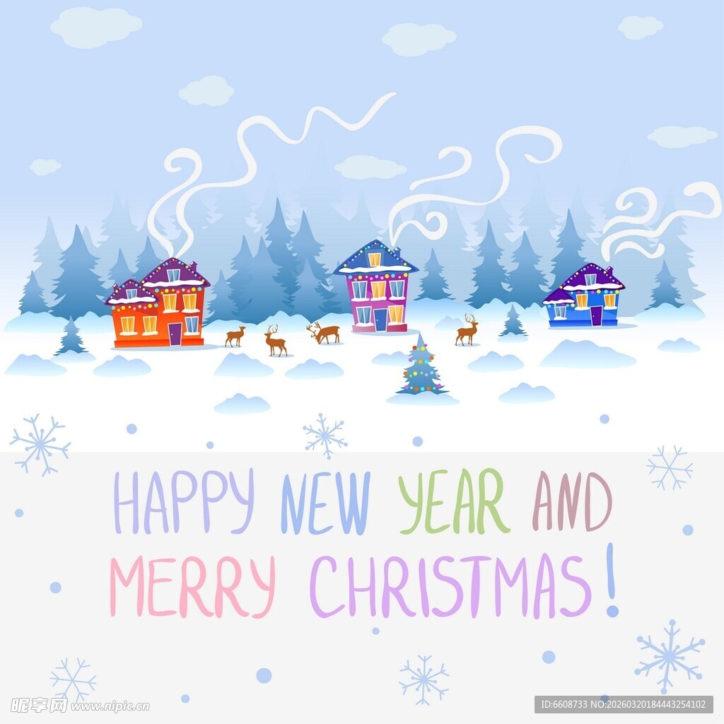 圣诞装饰贴纸集合