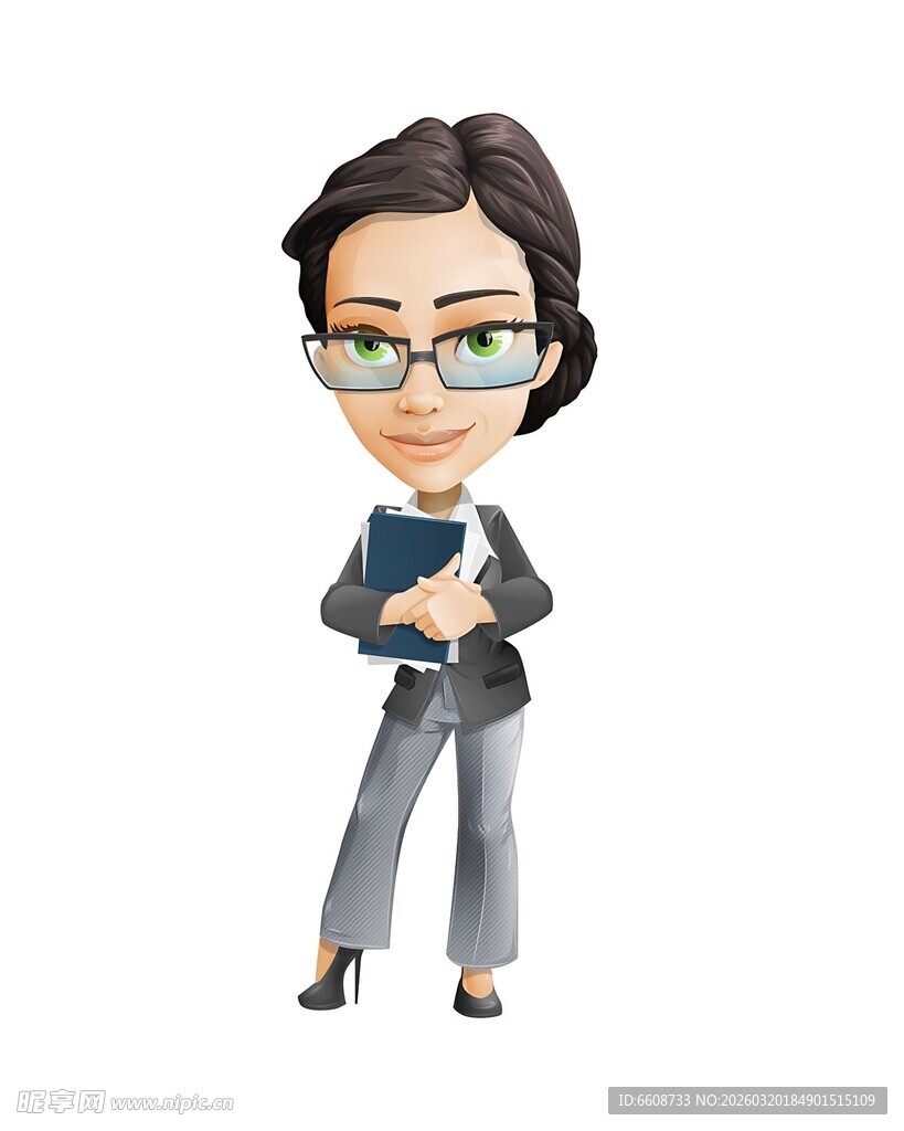 职业女性卡通形象