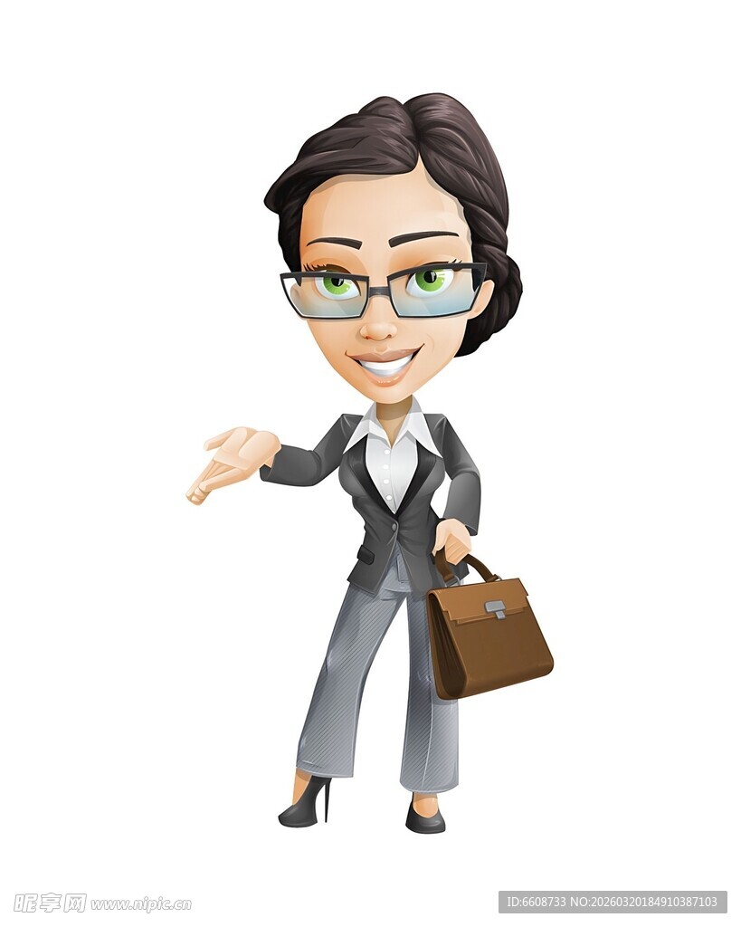 商务女士指引方向