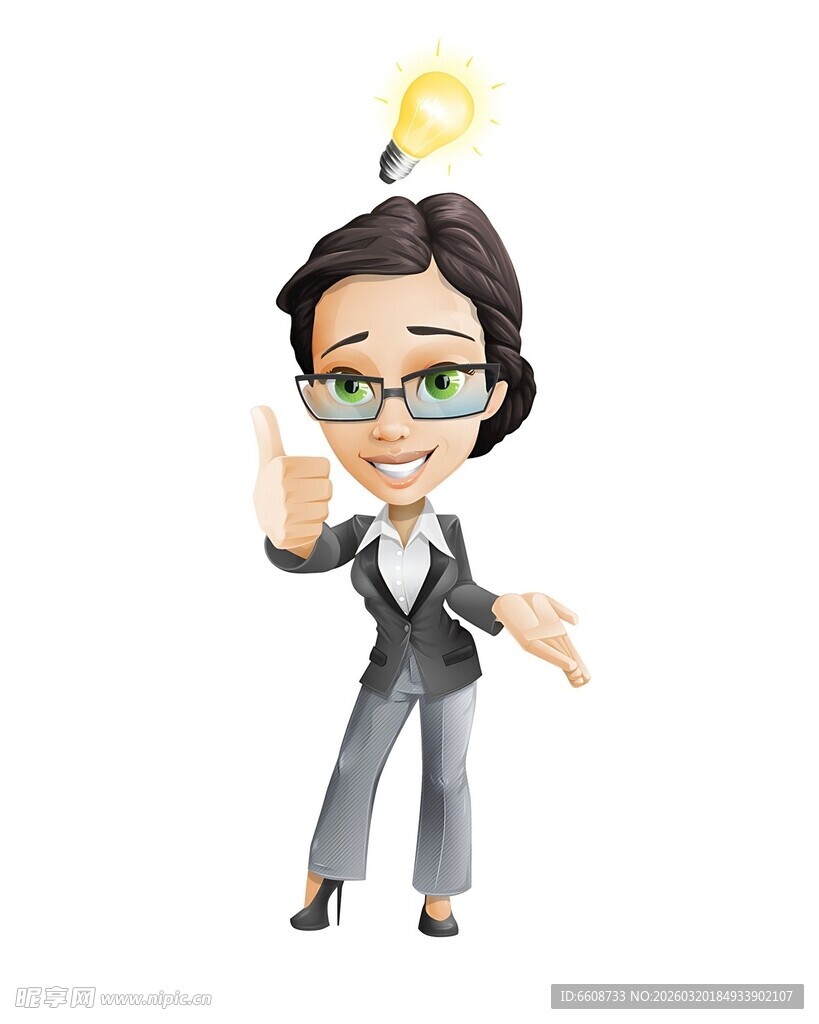 商务女性的创意灵感时刻