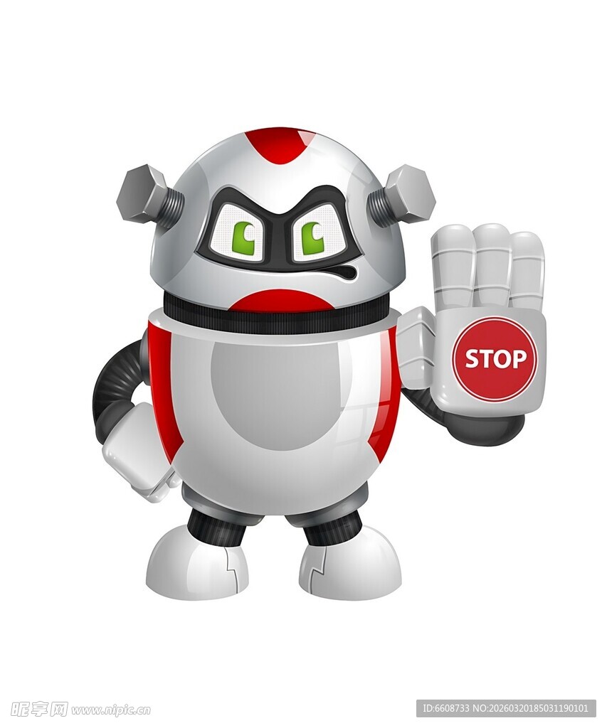 机器狗举牌示意停下