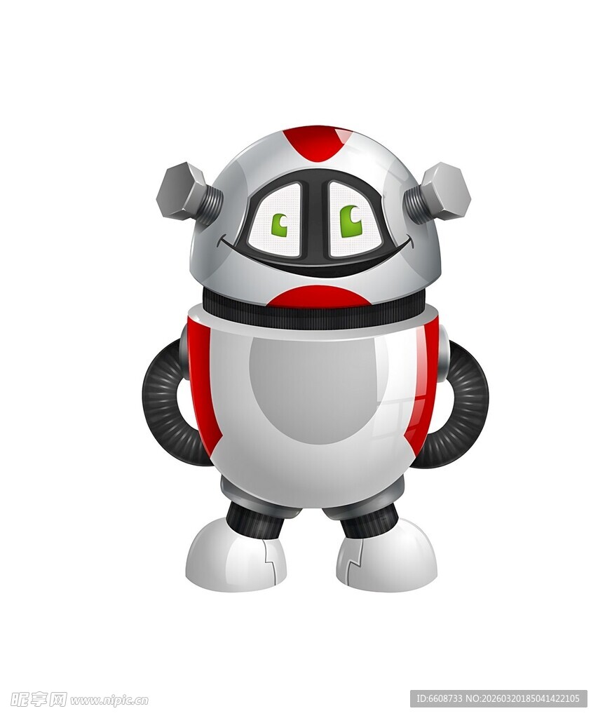 可爱卡通机器人形象