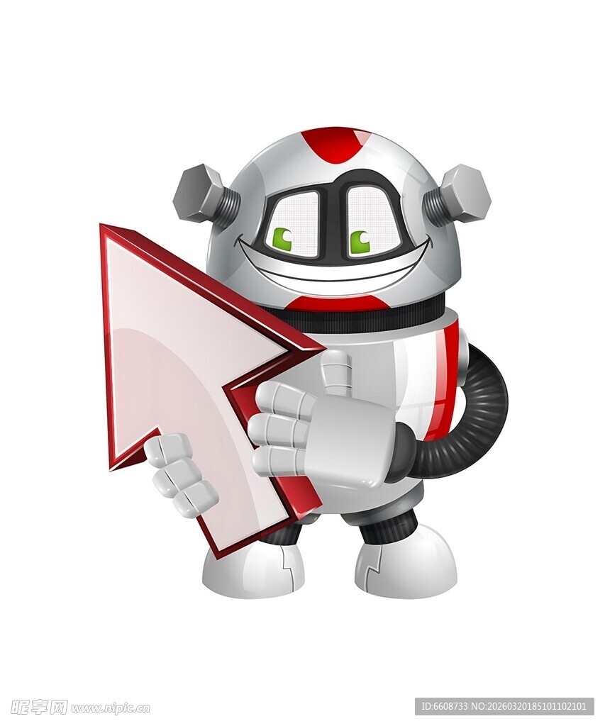 机器人持箭头光标