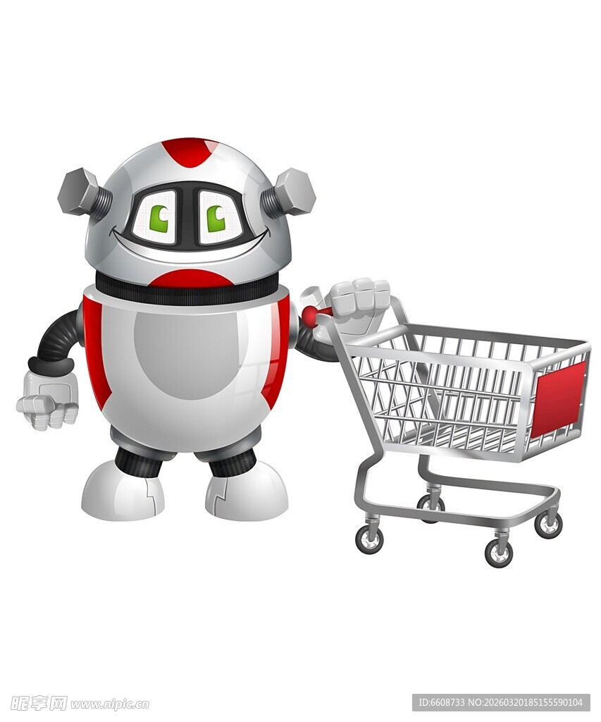 机器人推购物车