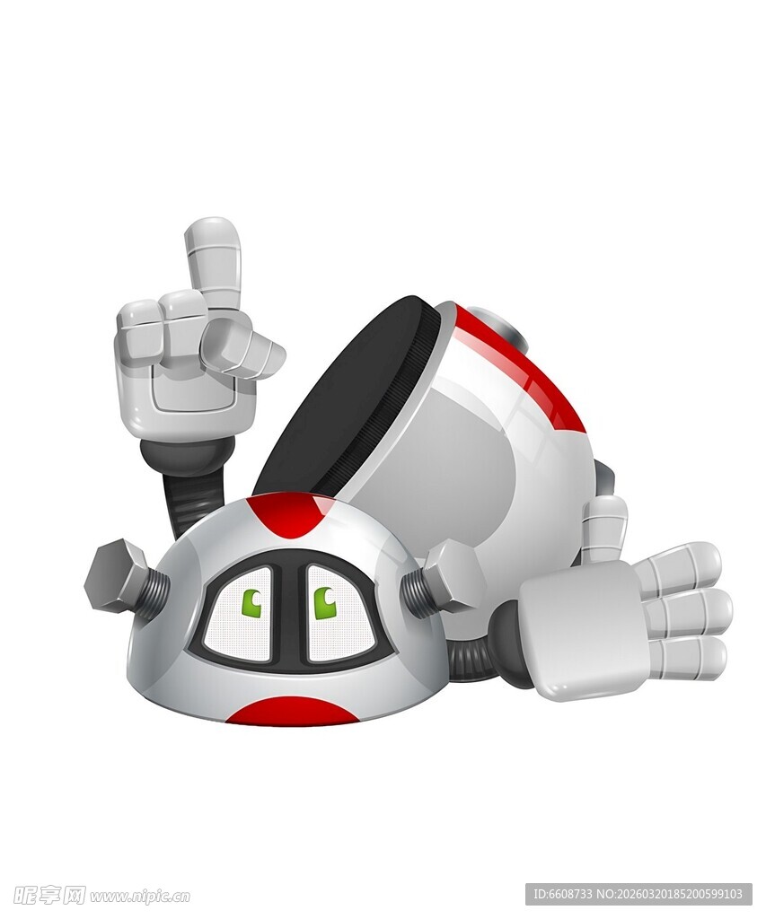 可爱机器人模型