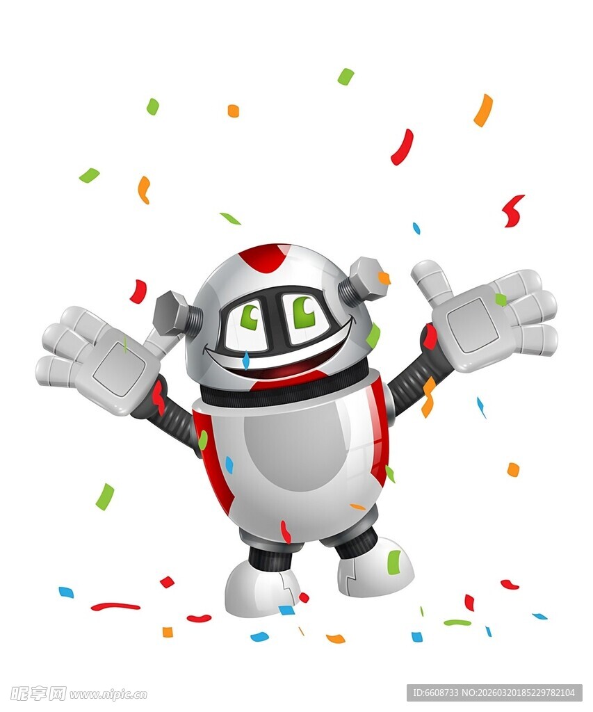 欢乐机器人庆祝时刻