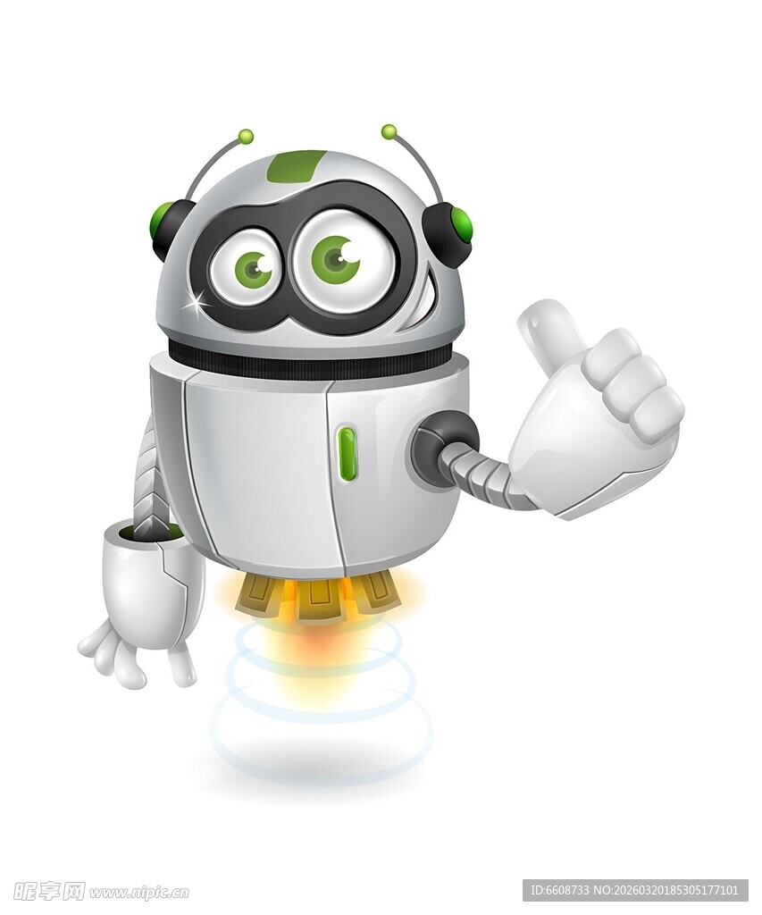 可爱机器人点赞