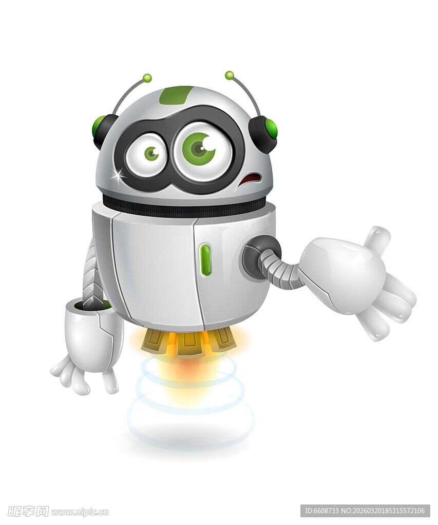 飞行机器人展示友好姿态