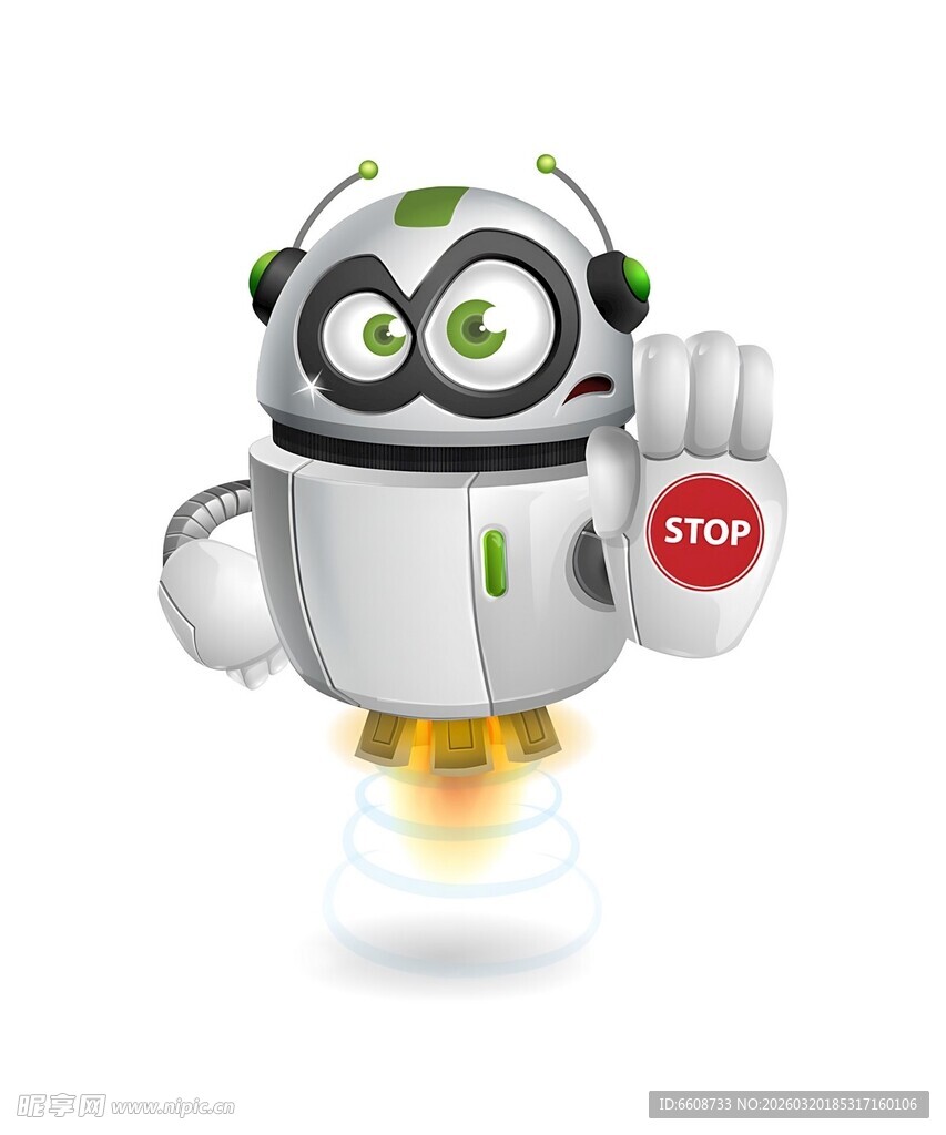 飞行的可爱机器人