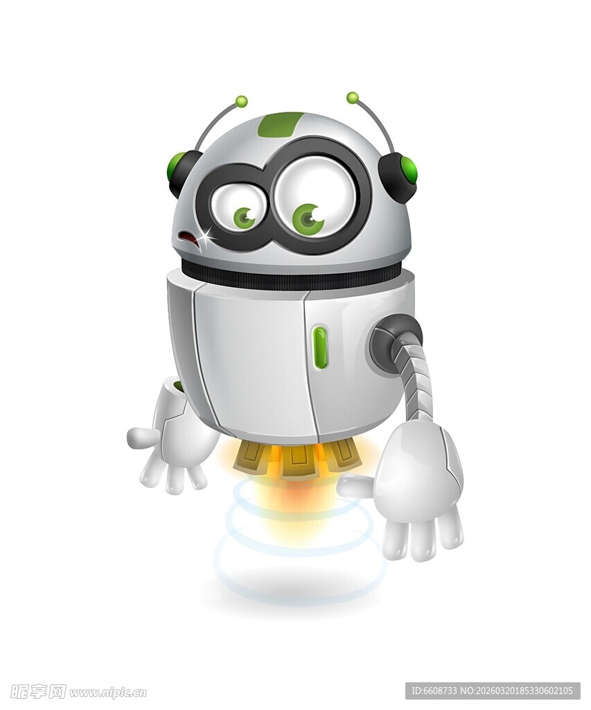 可爱悬浮机器人