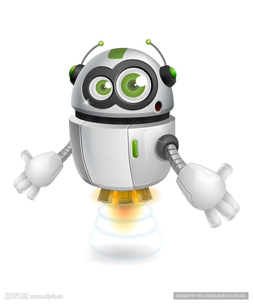 可爱飞行机器人