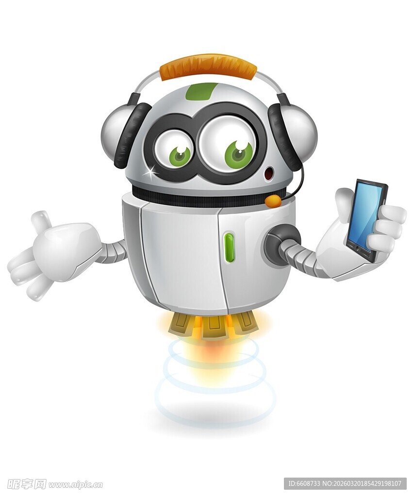 飞行机器人手持手机