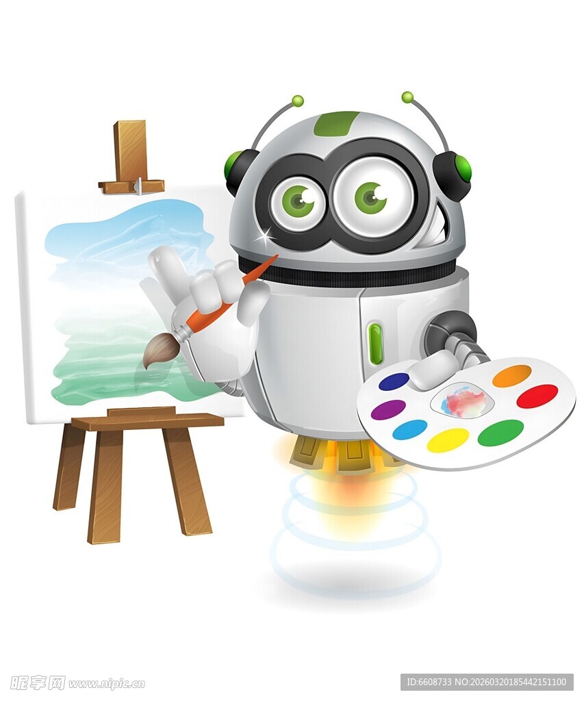 机器人画家创作精彩瞬间
