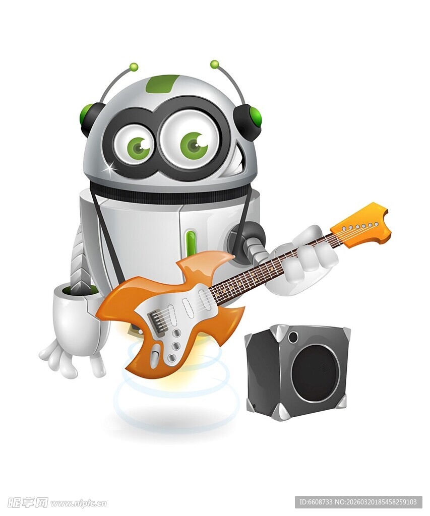机器人弹吉他酷炫瞬间