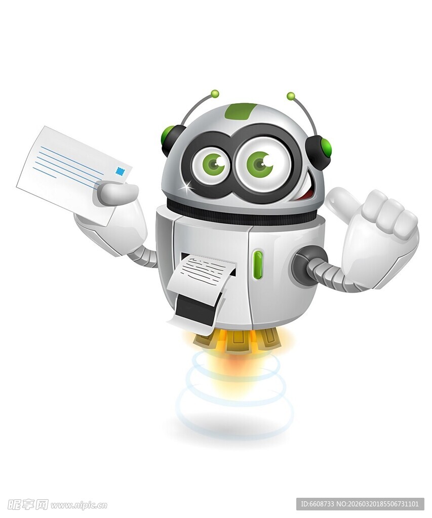 飞行的可爱机器人