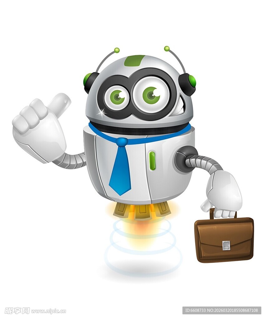 飞行的商务机器人